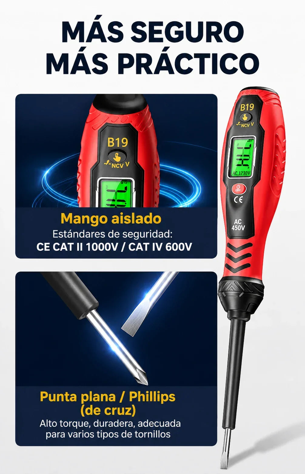 ✍️⚡Probador de voltaje inteligente sin contacto