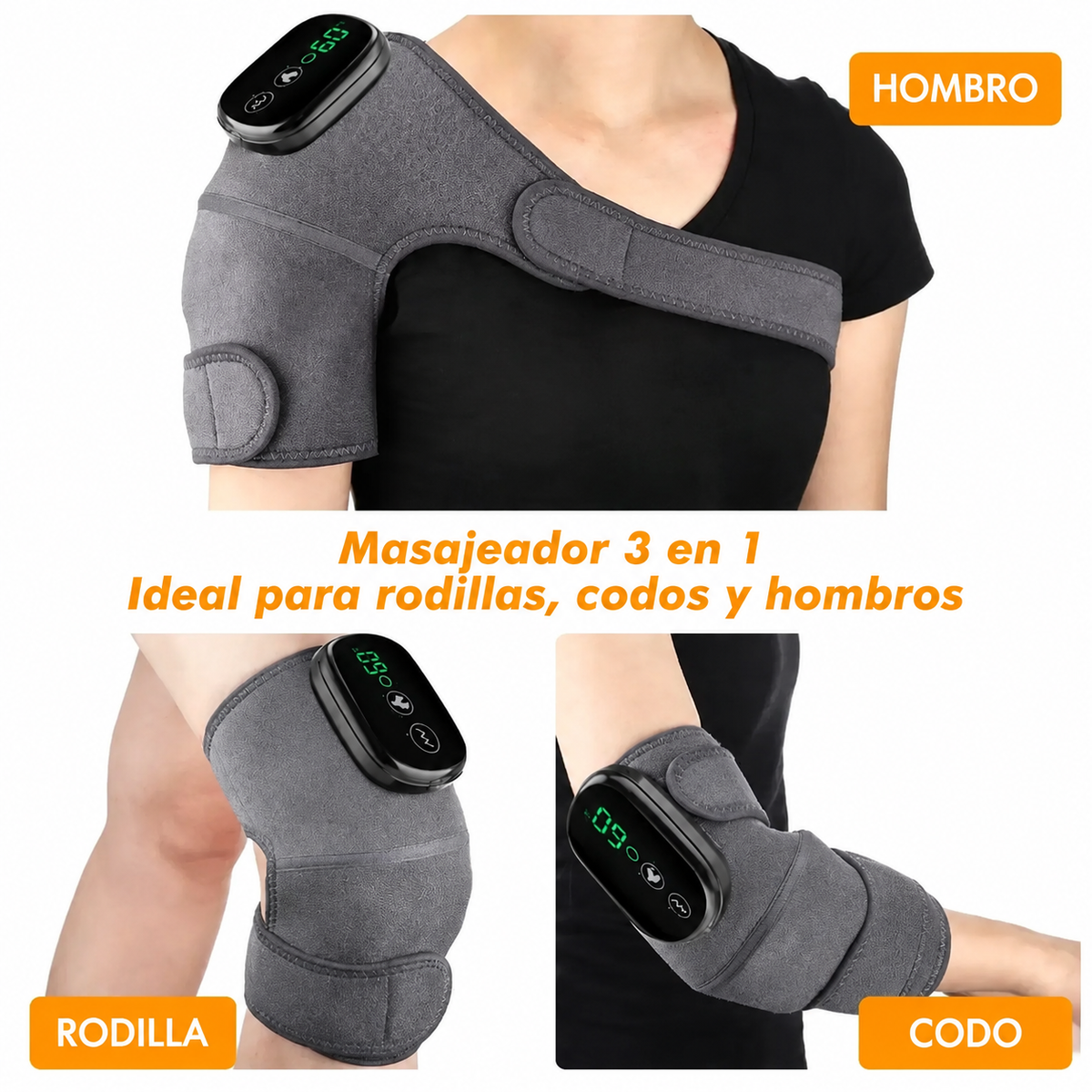 Rodillera térmica con masaje - PARA EL DOLOR DE RODILLA😩