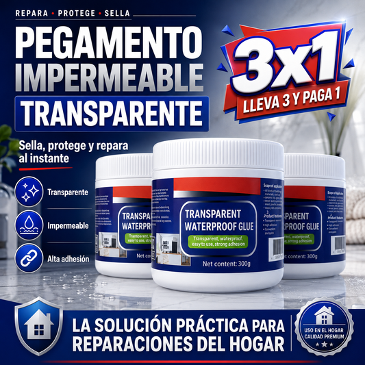 PEGAMENTO IMPERMEABLE TRANSPARENTE