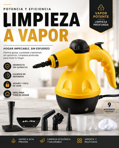 VaporMax Pro 10 en 1💨 Limpiador a Vapor de Alta Presión Multiusos
