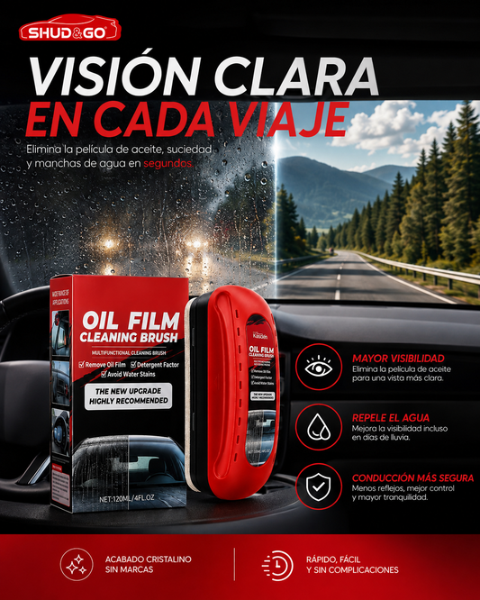 OIL FILM - Repelente de Agua y aceite para Vidrios🚗