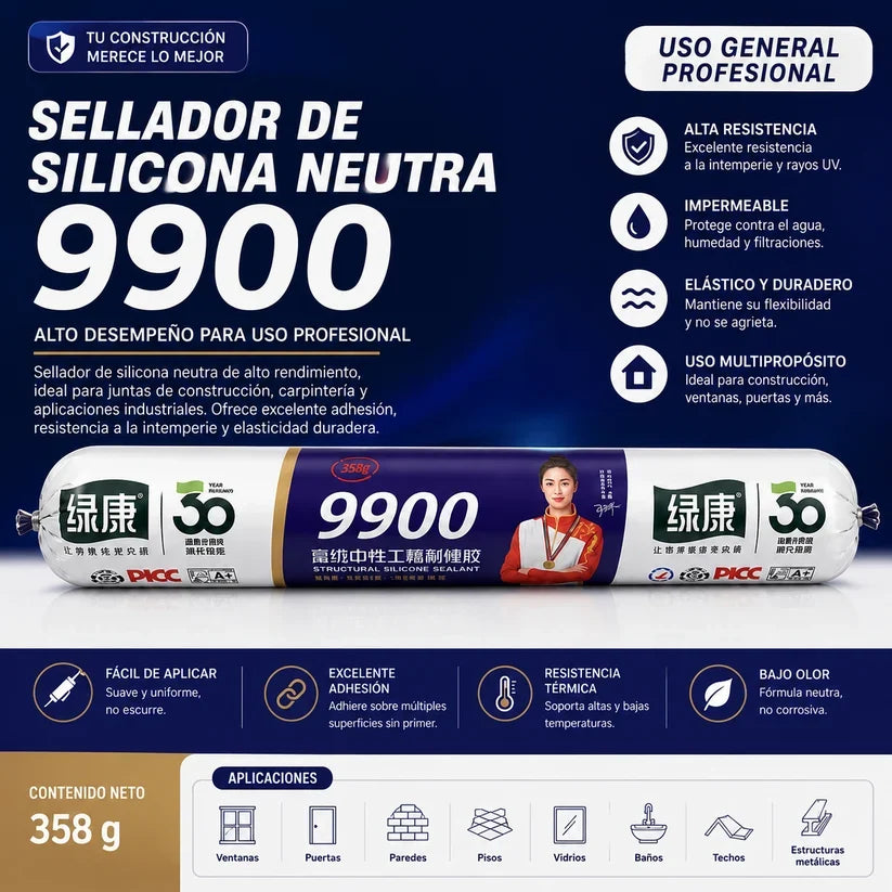 Sellador de silicona ultra  9900 pro