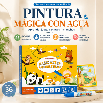 AquaKid 🎨 ¡CREA, APRENDE Y JUEGA SIN MANCHAS! ✨💦