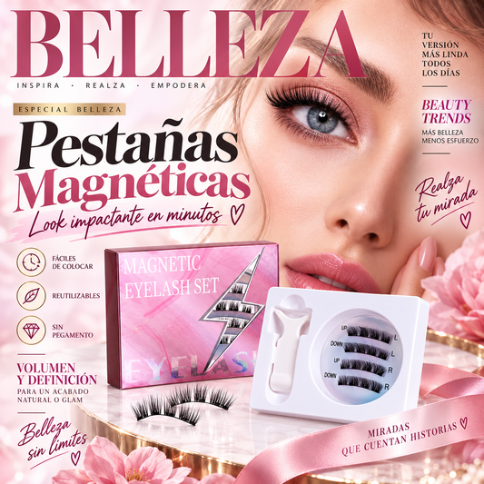 ✨ Lash Magnet - Pestañas Magnéticas Reutilizables con Aplicador ✨